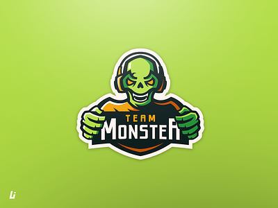 Monster Team mascot logo ai design esport logo gaming illustration logo mascot logo monster team vector