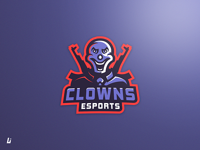 Clown mascot logo