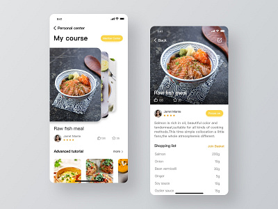 Food App Concept By Jingwei Z On Dribbble