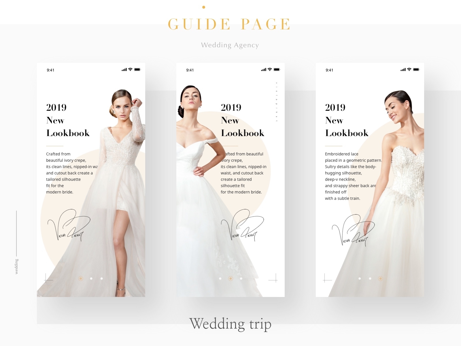 Wedding Dresses Guide Page By Jingwei_Z On Dribbble