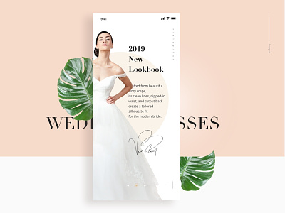Wedding dresses APP app design dresses typography ui ux wedding white