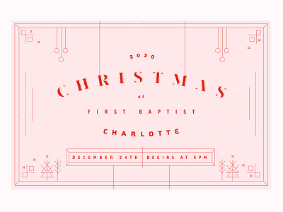 christmas 2020 illustration charlotte design flat illustration minimal typography