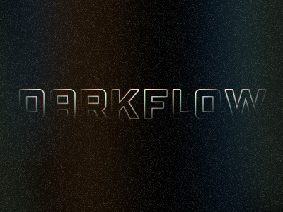 Darkflow antimatter darkflow hidden logo outage outline shadow typography