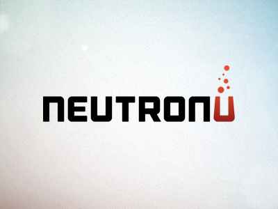 Neutron University Logo brand identity logo neutron science university