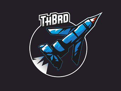 Logo Design for Game Streaming art cover design gaming illustraion logo rocket thunderbird vector