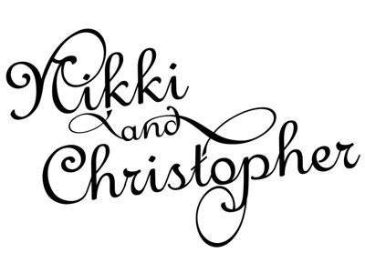 Nikki And Christopher's wedding invitations invitations invite script type typography wedding wedding invitations