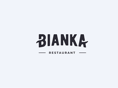 Bianka restaurant food logo logo logo design minimalistic logo restaurant