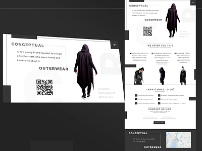The landing page of the store concept clothes (DailyUI 03) dailyui dailyui 03 design figma ui web