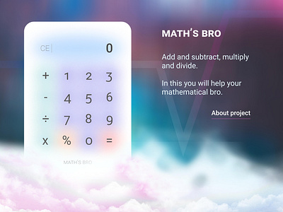 Math's Bro for #DailyUI 04