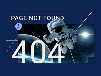 Space page 404 dailyui dailyui 08 design figma ui web