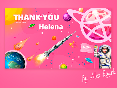 Thank You Helena For My Start design figma illustration thanks ui vector web