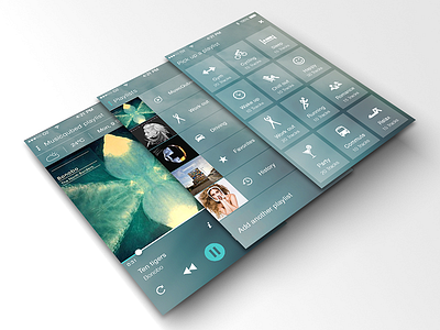 Music App music player playlist ui ux