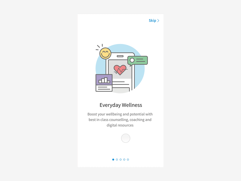 Onboarding Animations animation app illustrations interaction intro screens onboarding principle ui