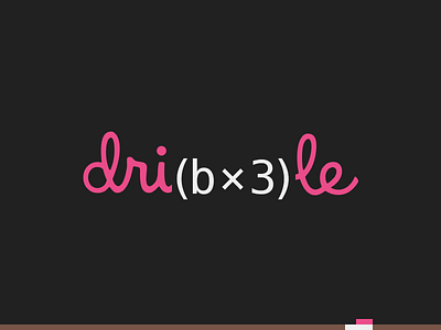 Dri(b×3)le blackboard chalk dribbble econometrics first shot hello hi hi dribbble logo logotype mathematics welcome