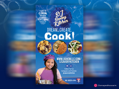 SJ Savory Kitchen Ad banner ad banner design branding brochure design facebook facebook ad flyer artwork flyer design flyer template google ad banner poster poster art poster design posters social media banner social media design web banner web banner ad x banner