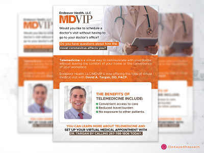 MDVIP Medical Flyer banner ad brochure flyer flyer artwork flyer design flyer template google ad banner social media banner social media design