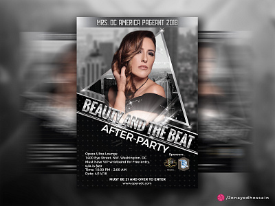 Mrs Dc America After Party Poster banner ad banner design flyer flyer design poster poster design social media banner