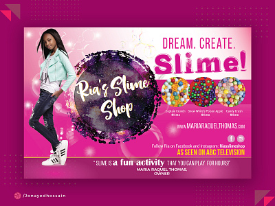 Slime Shop Banner banner banner ad banner ads banner design banners flyer flyer design flyer template magazine ad poster poster art poster design posters social media banner