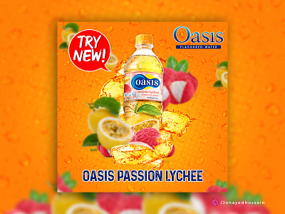 Oasis Passion Lychee Social Media Banner