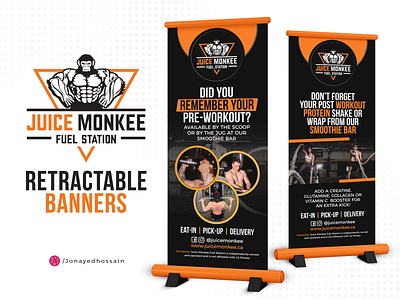 Retractable/Pull-Up Banner's For Juice Monkee Fuel Station