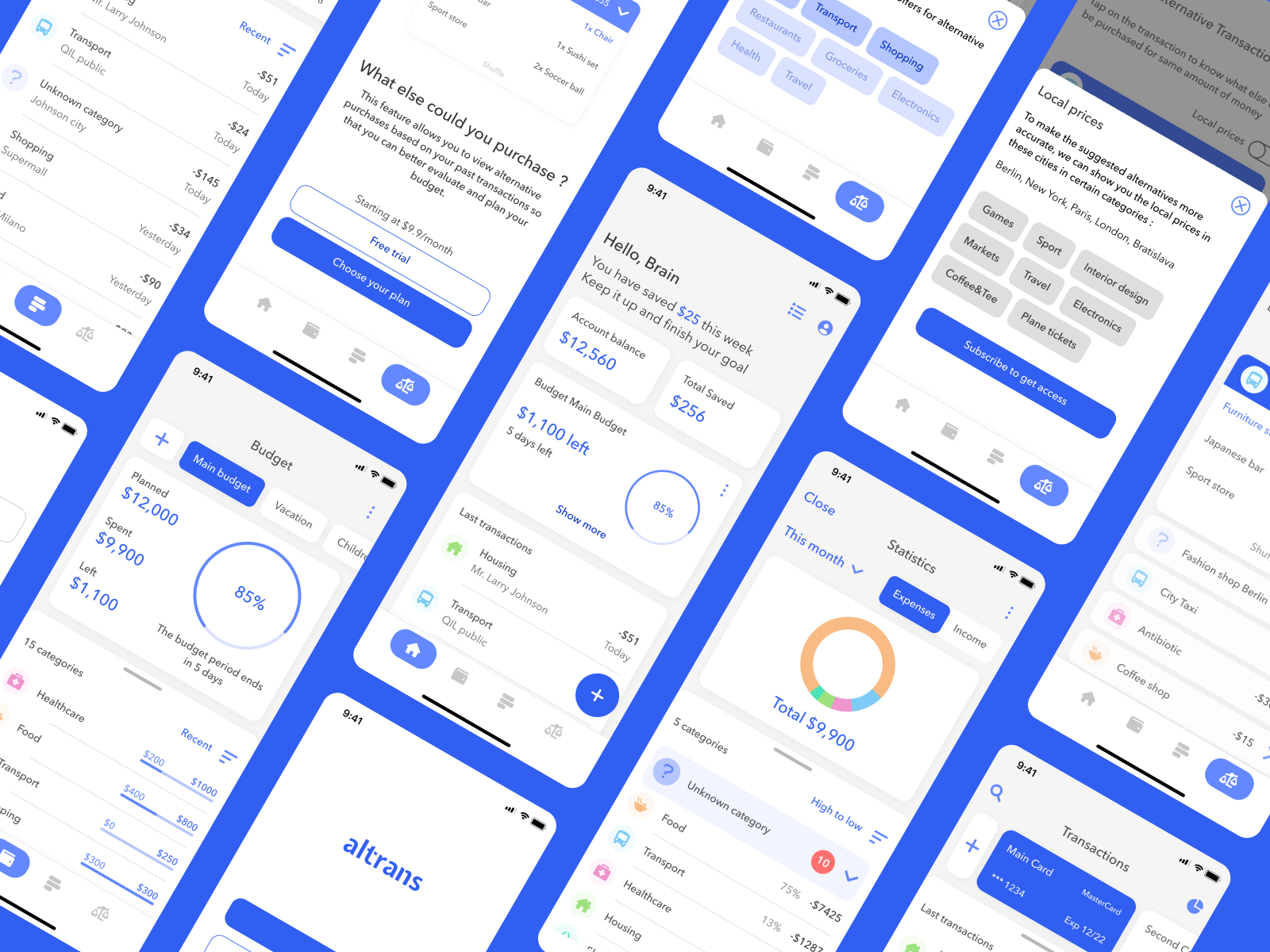 Budget app - Altrans by Anton Savitskiy on Dribbble