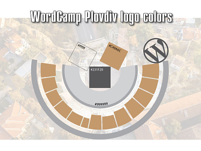 WordCamp Plovdiv 2020 logo colors