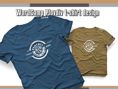 WordCamp Plovdiv T Shirt Design branding design illustration illustrator logodesign vector wordcamp wordpress