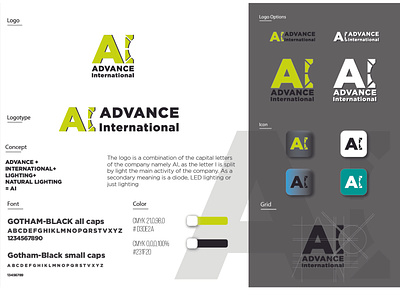Advance international brand and logo design branding design illustration illustrator logo logo design vector
