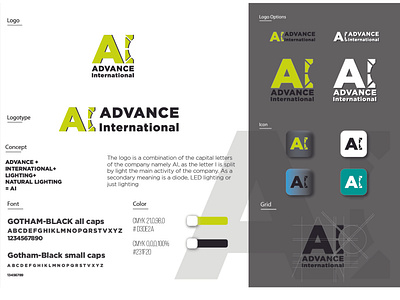 Advance international brand and logo design