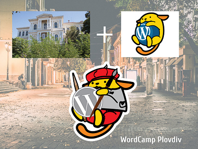 Wordcamp Plovdiv Artco Wapuu branding design illustration illustrator maskot vector wapuu wordcamp wordpress