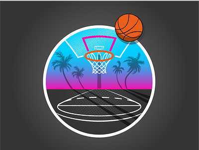 Streetball Spot Logo basketball design illustration logo summer