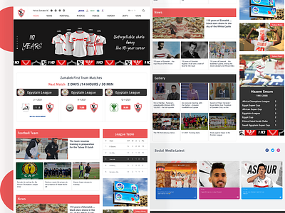 Zamalek  Sc Redesign website