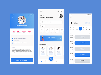 Find me doctor App app design ui ux