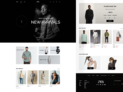 Zara Website Redesign design ui ux web