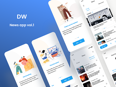 Daily world news app Vol.1 ux