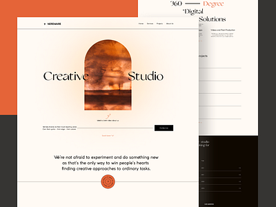 Nerdware Creative Studio Landing page design