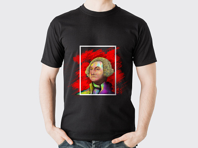 Washington T-shirt Design digital painting t shirt