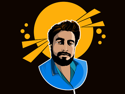 Kaader Bhai Vector 2 cartoon portrait kader mamuns illustration mamunsart photoshop professional vector