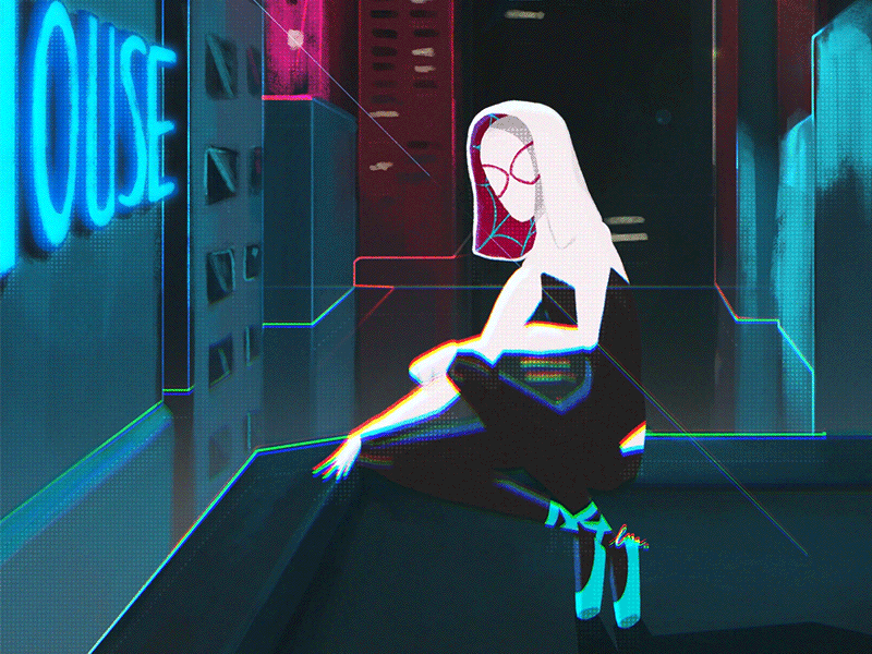 Spidergwen Animation 2d animation aftereffects animation character animation characterdesign gwenstacy illustration motion design photoshop spidergwen spiderman spiderverse