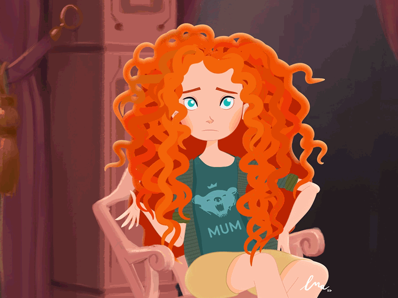 Merida animation| Ralph Breaks The Internet 2d animation aftereffects animation brave character animation characterdesign disney illustration merida motion design motiondesigner pixar ralph breaks the internet