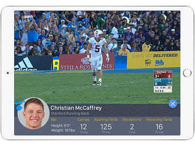 Interactive Sports HUD app football hud ios ipad sports