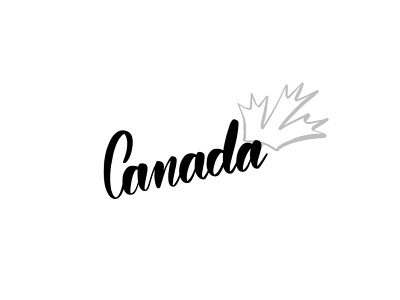 oh Canada canada draw fun lettering typo typography