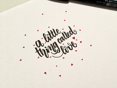 A little thing called love ❤️ caligraphy draw drawing little love type typo typography