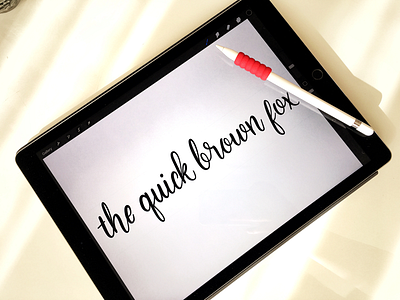 The quick font ipadpro making pencil procreate type typo typography