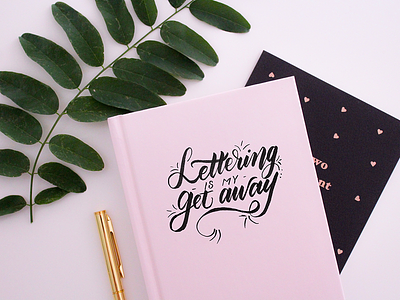 Lettering is my get away art brush caligraphy calligraphy color design draw drawing font fun lettering logo marker pen pencil procreate type typo typography