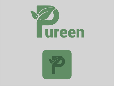 Pureen - Logo Design animation app branding design flat graphic design icon identity illustration illustrator ios lettering logo minimal type typography ui ux vector website