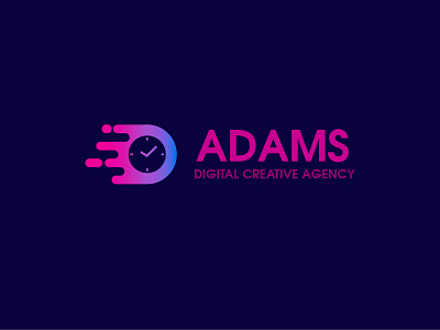 Logo " Adams " animation app branding design flat graphic design icon identity illustration illustrator ios lettering logo minimal typography ui ux vector web website