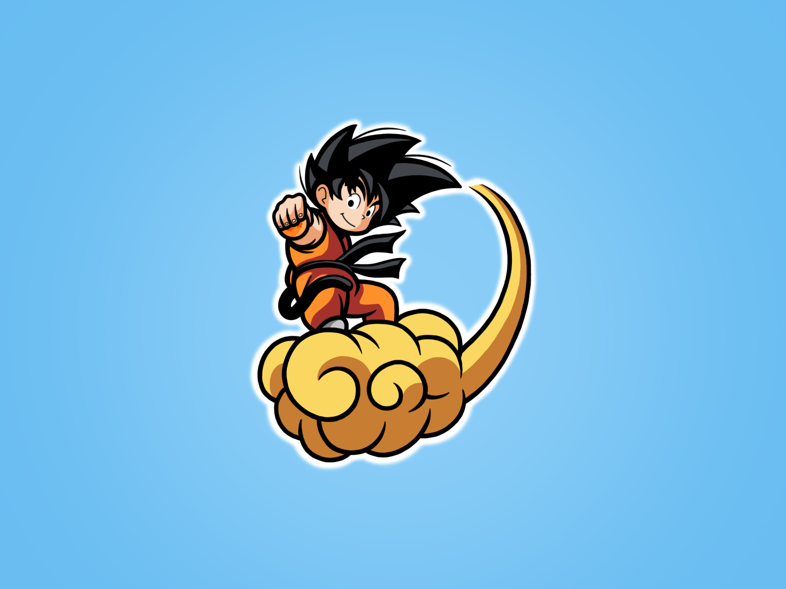 Kid Goku on Nimbus 1080x2340  rAmoledbackgrounds