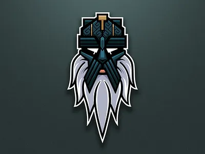 Dwarf Warrior adobe app art artist branding creative design drawing esports flat freelance graphic design illustration illustrator logo mascot logo twitch ui ux vector