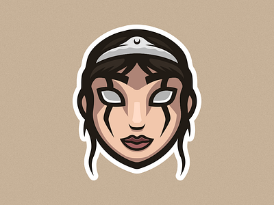 Queen Mascot Logo